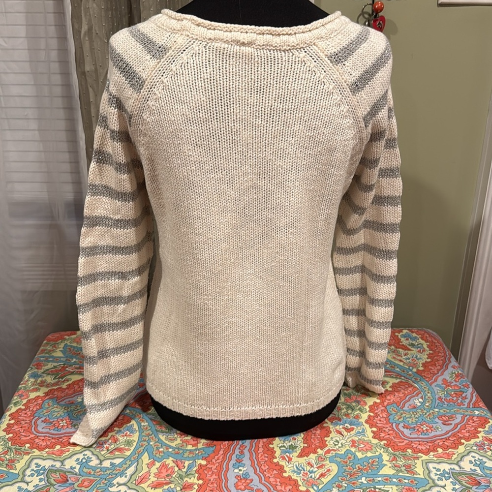 ANTHROPOLOGIE Moth “jet'adore” Crew Neck Sweater - Picture 5 of 11